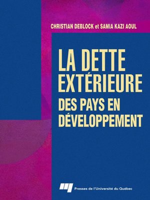 cover image of La dette extérieure des pays en développement